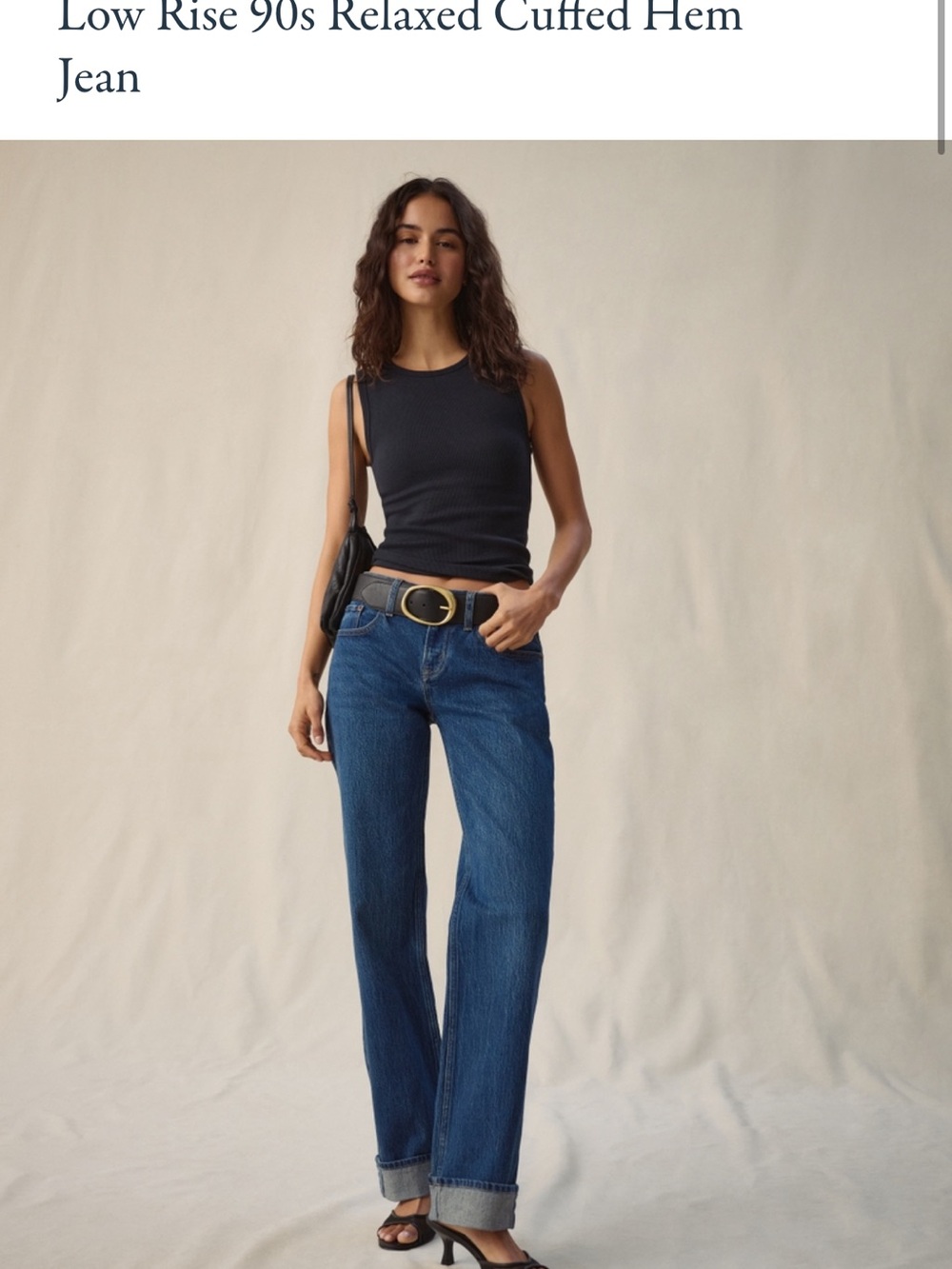 Brand New A&F Low Rise 90’s Relaxed Cuffed Hem Jeans